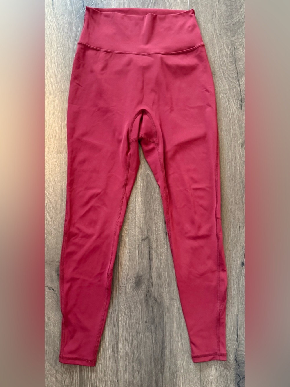 Buff Bunny High-Waist Active Leggings in maroon size medium